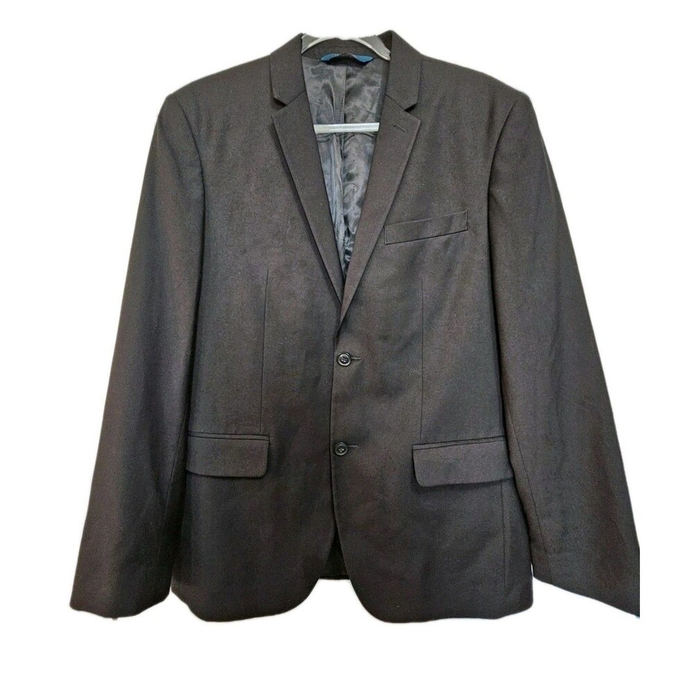 Perry Ellis, Sport Coat Blazer Suit‎ Jacket , 2 Button, Black 42 Regular